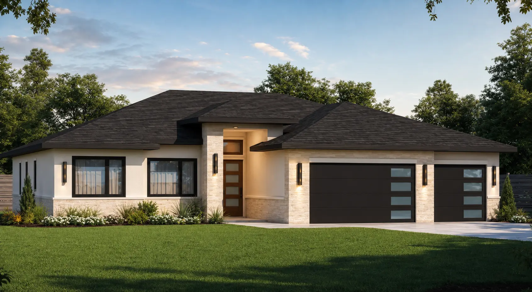 The Oasis custom home exterior