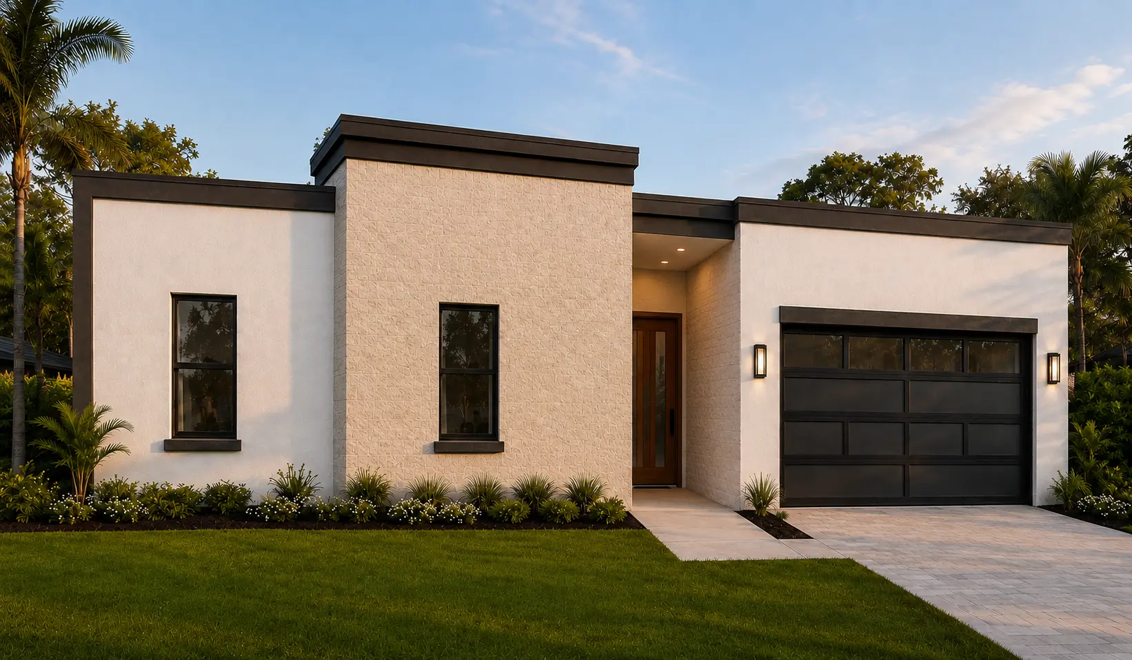 The Auresta custom home exterior