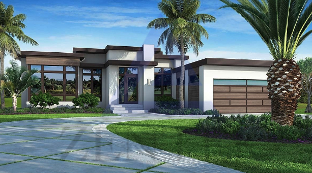 Flat roof home cape coral
